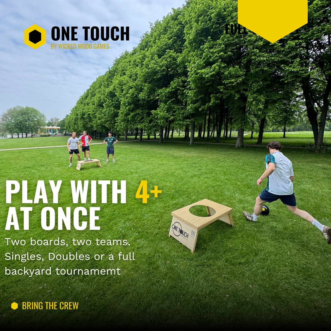 OneTouch Voetbalspel - Inclusief 2 boards / Premium Voetbal / Draagtas