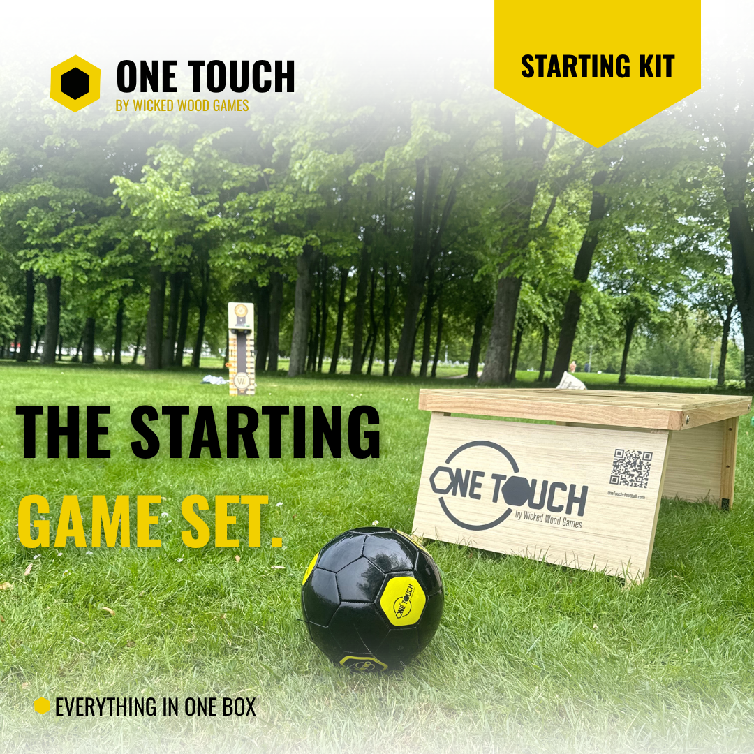 OneTouch Soccer Game Starting Kit - Includes 1 board / Premium Soccer Ball / Carry Bag