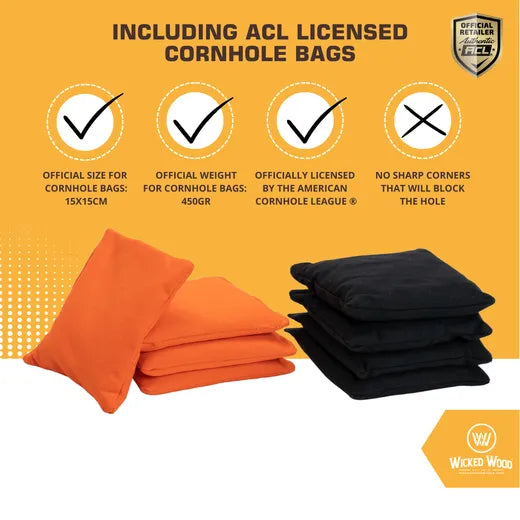 Cornhole Set - 120x60 - Wicked Wood Design Cornhole sets Wicked Wood Games