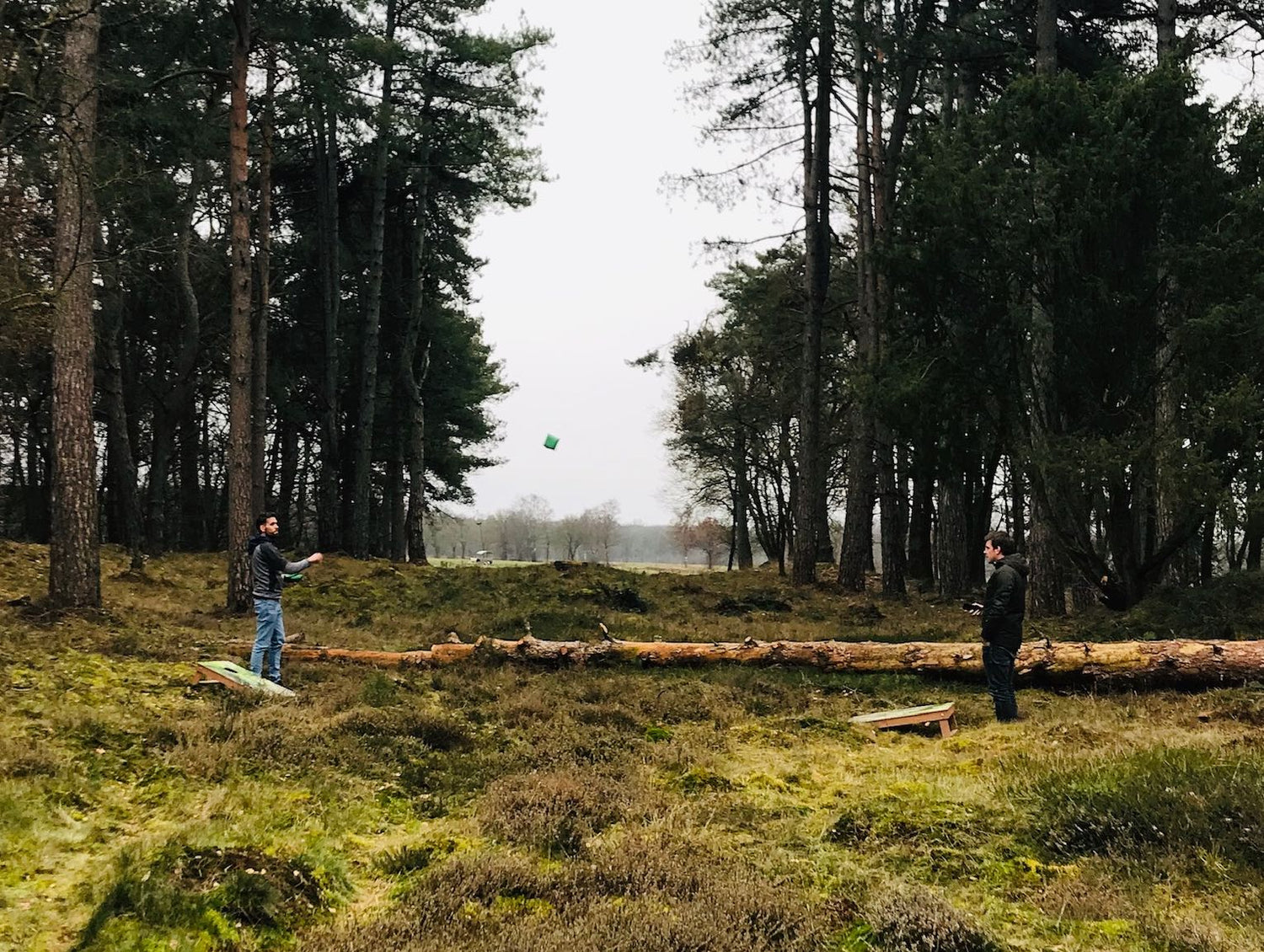 Cornhole wordt gebruikt als buitenspel 