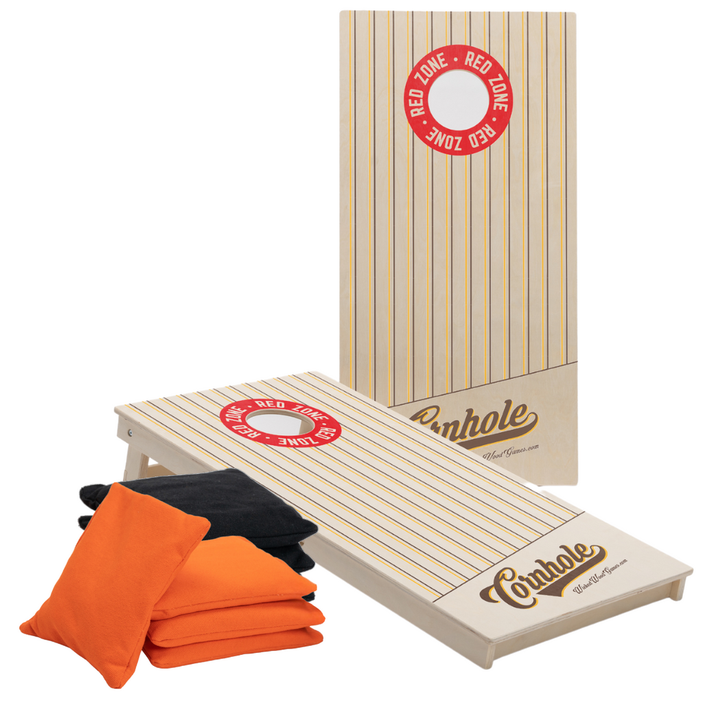 Vintage Cornhole Set - 2 Boards with 8 Bags Included