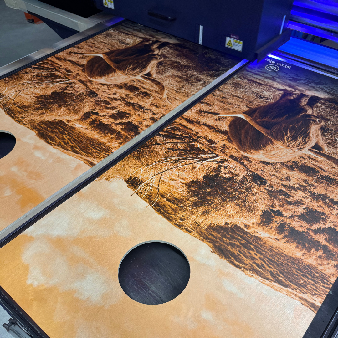 Cornhole Set met Eigen Design (Test Tjarco) Cornhole sets Wicked Wood Games