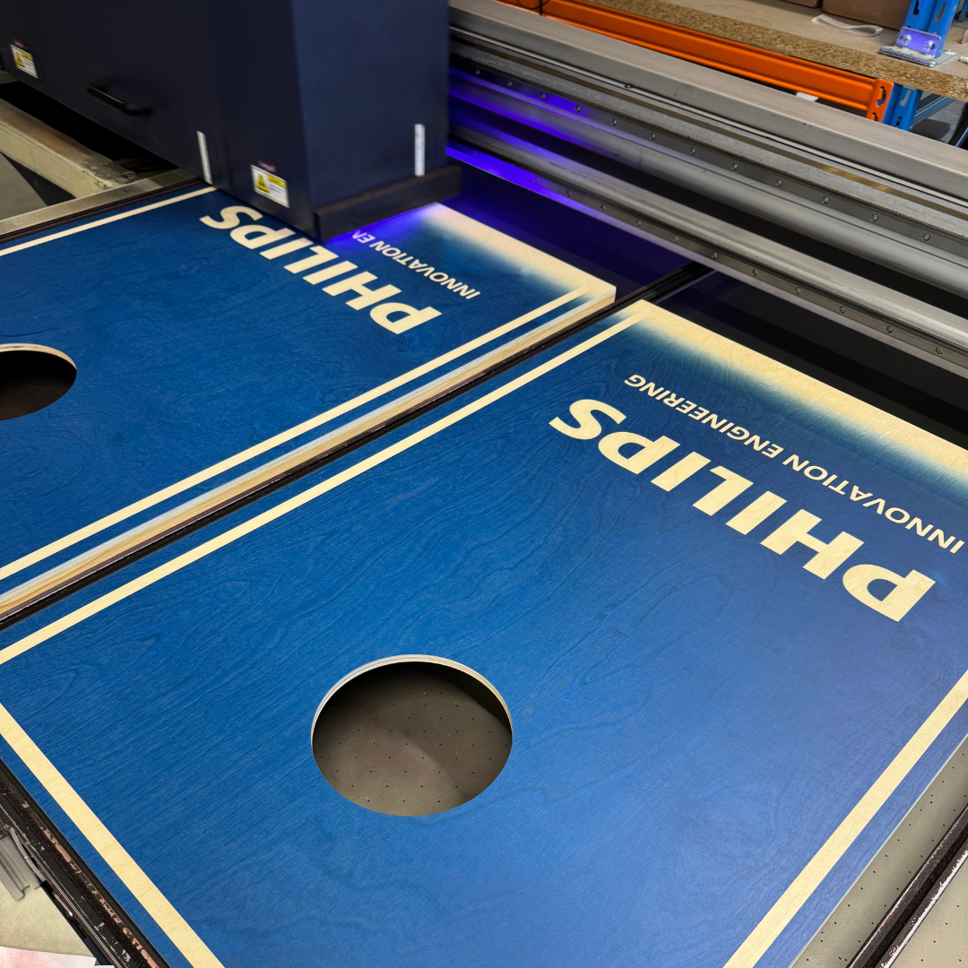 Cornhole Set met Eigen Design (Test Tjarco) Cornhole sets Wicked Wood Games