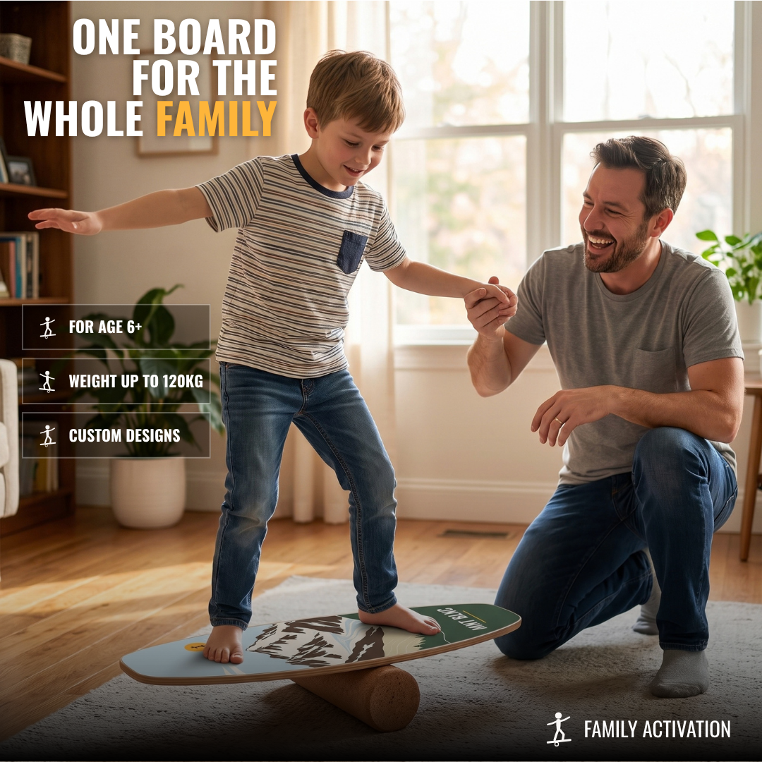BLNC Balance Boards - ALPINE COLLECTION - Incl. Roller and Board Stoppers