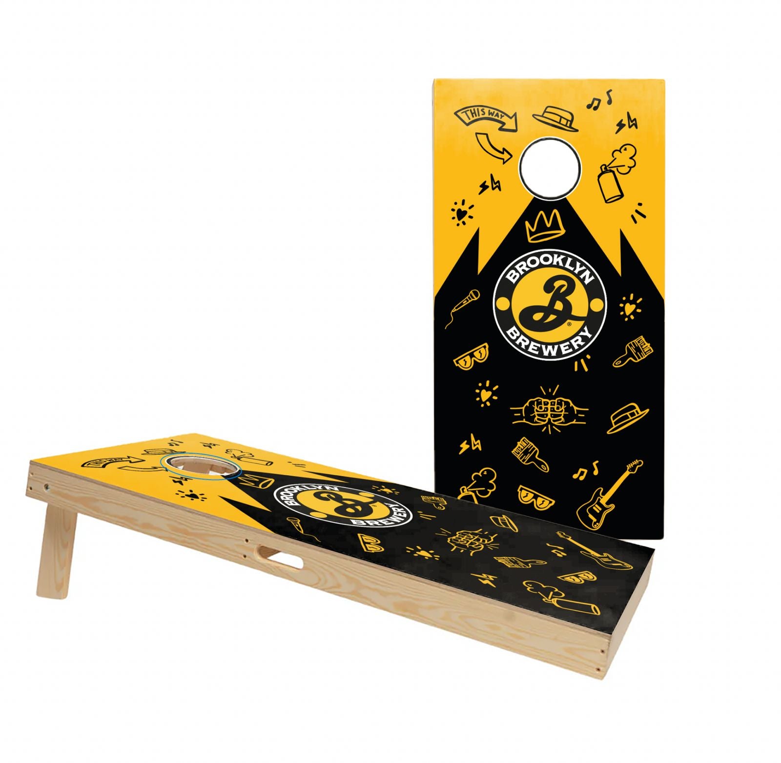 Cornhole Set met Eigen Design (Test Tjarco) Cornhole sets Wicked Wood Games