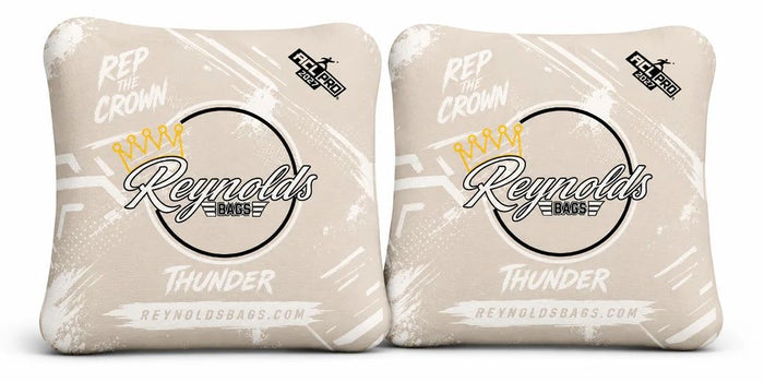 Reynolds - Thunder - 2027 - Pro Bags Cornhole Bags Reynolds Eggshell White