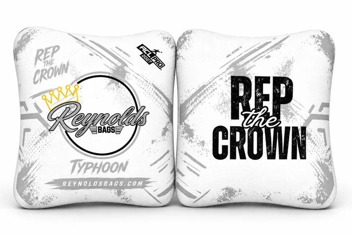 Reynolds - Typhoon - 2027 - Pro Bags Cornhole Bags Reynolds White